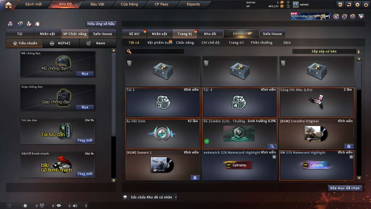 shop acc cf uy tin gia re